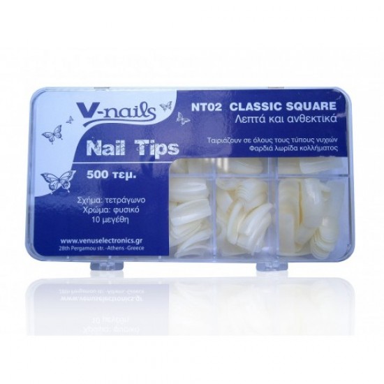 Artificial nails natural in acrylic box 500pcs Nail care